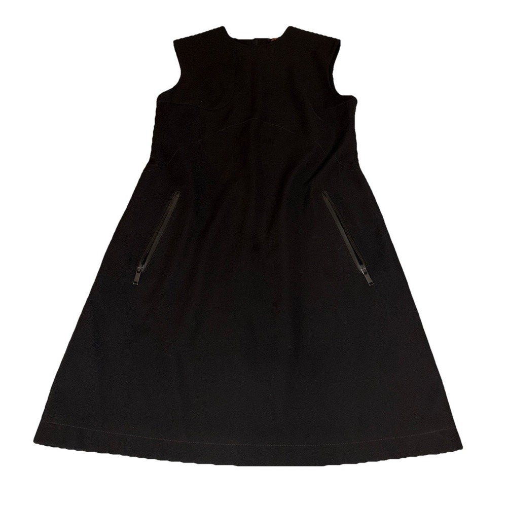 LUIS VUITTON Women's black uniform A-line dress pockets - size 38